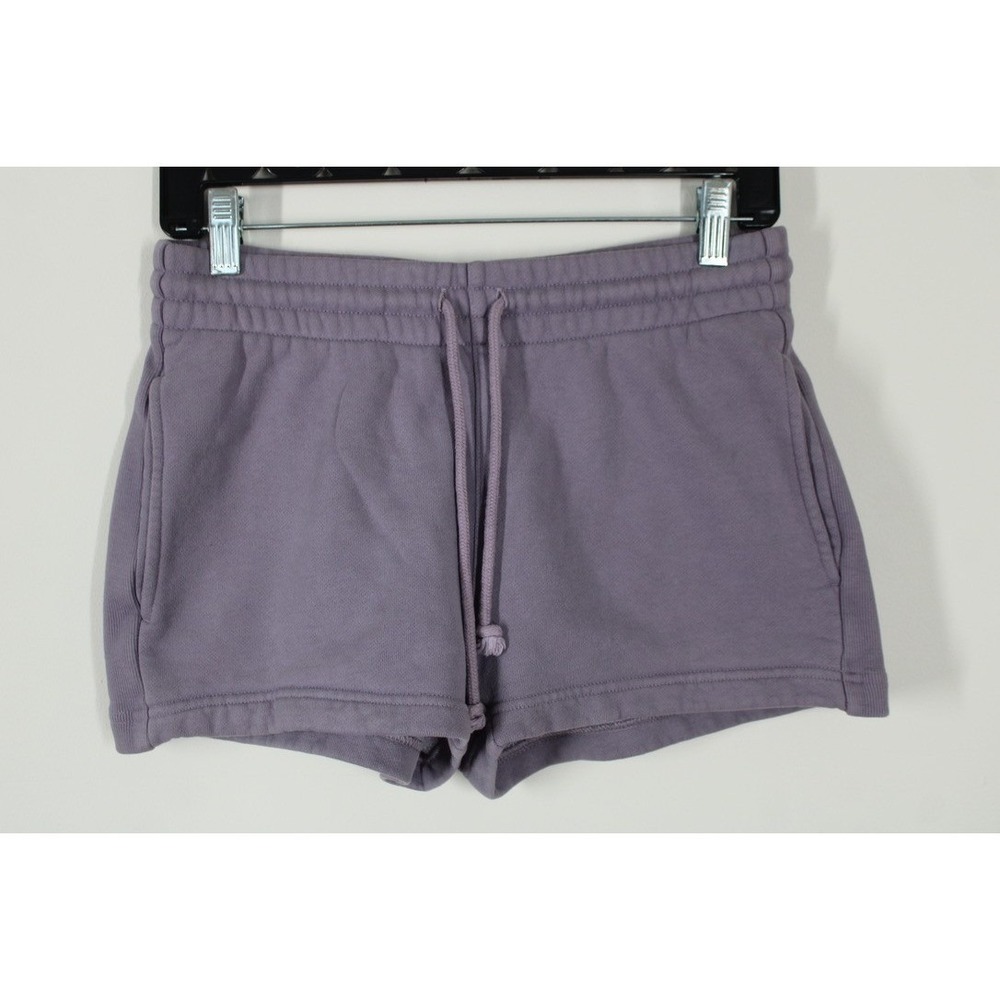 Tna S Cozy Fleece Boyfriend Sweat Shorts Lilac Purple Aritzia